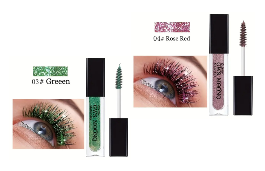 ✨ PAGA UNA LLEVA DOS - Pestañina Metálica con Brillitos ✨